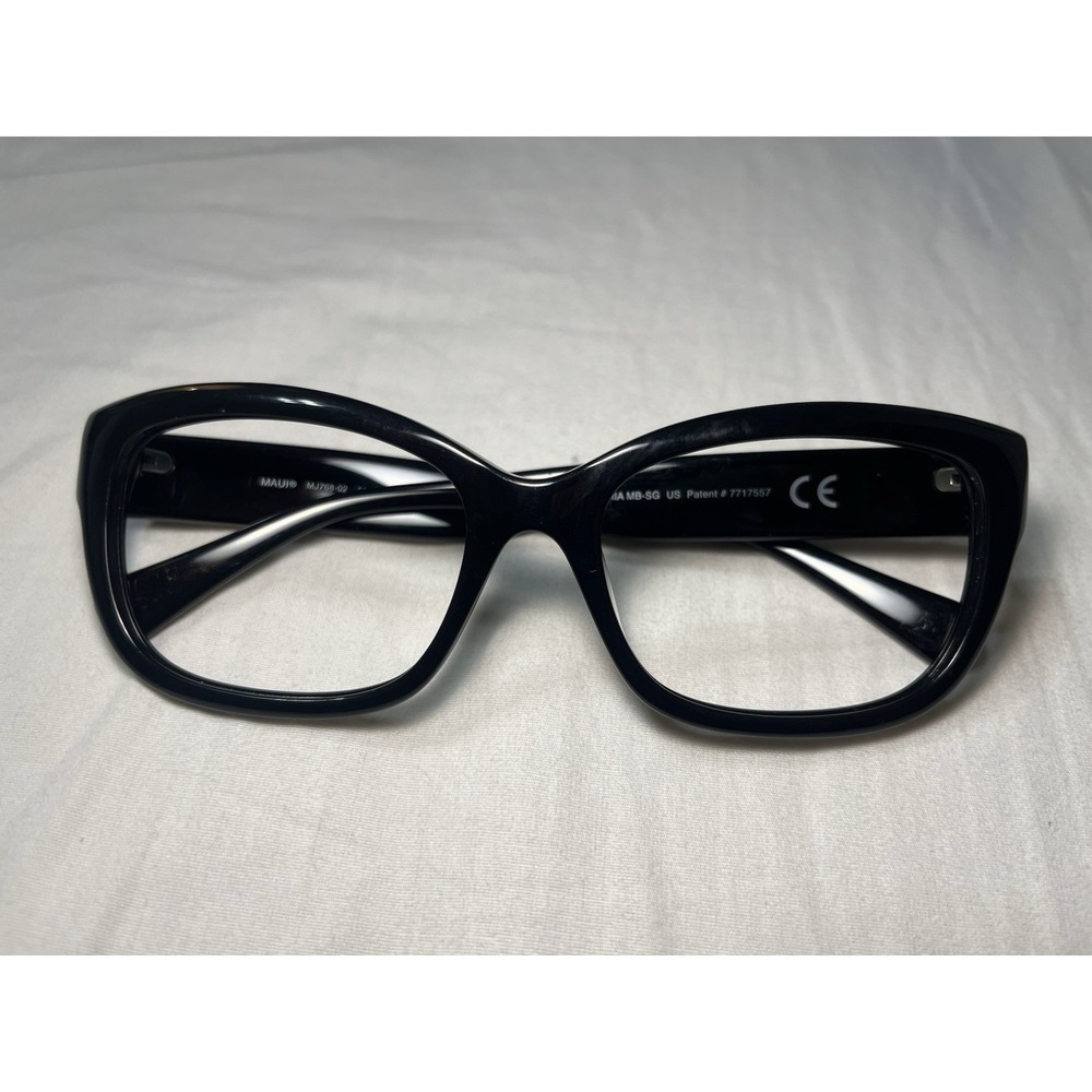 Maui Jim Sunglasses Frames MJ768-02 PLUMERIA 55-17-135 Black Full Rim